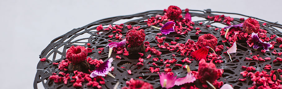 Layer cake display at Little and Friday